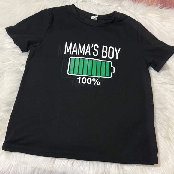 SHEIN Other - SHEIN Kids “Mama’s Boy” Graphic Short Sleeve Shirt | Boys Size 9Y